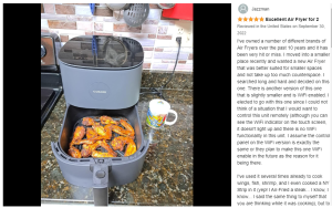 Cooking Functions Smart Airfryer