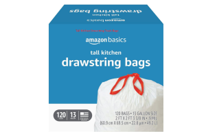 Tall Kitchen Drawstring Trash Bags