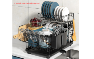 Tier Dish Drying Rack with Drainboard